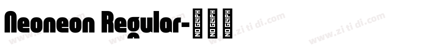 Neoneon Regular字体转换